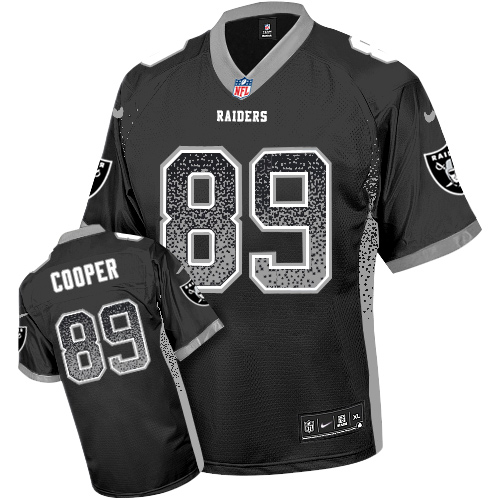 Nike Raiders #89 Amari Cooper Black Men's Stitched NFL Elite Drift Fashion Jersey - Click Image to Close